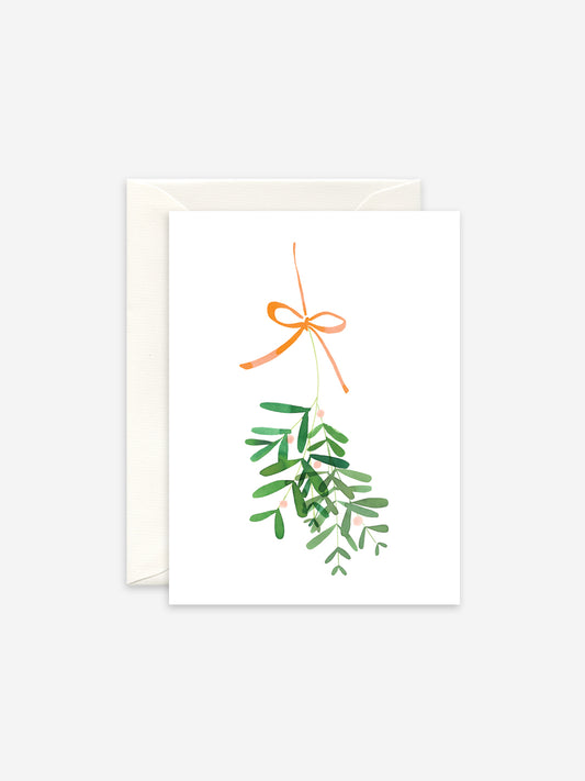 Mistletoe Holiday Cards Set of 10